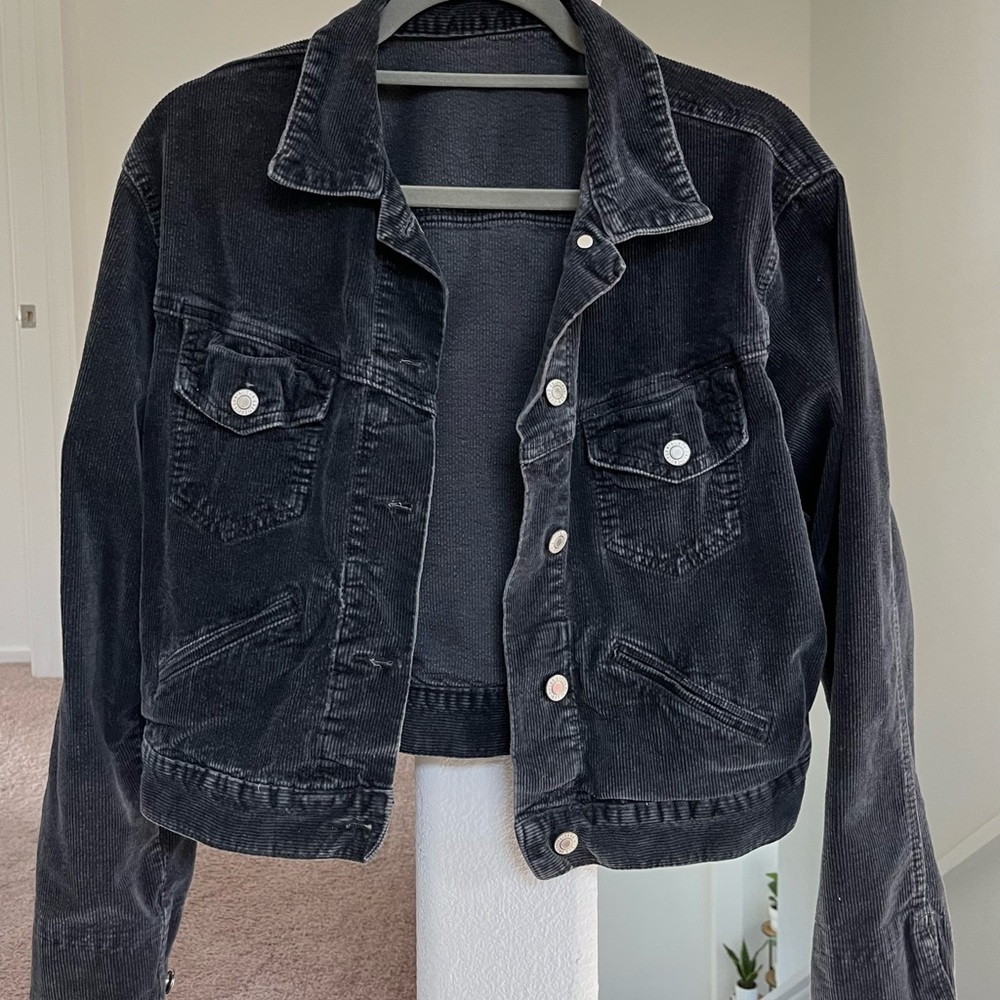 Black Corduroy Women's Jacket